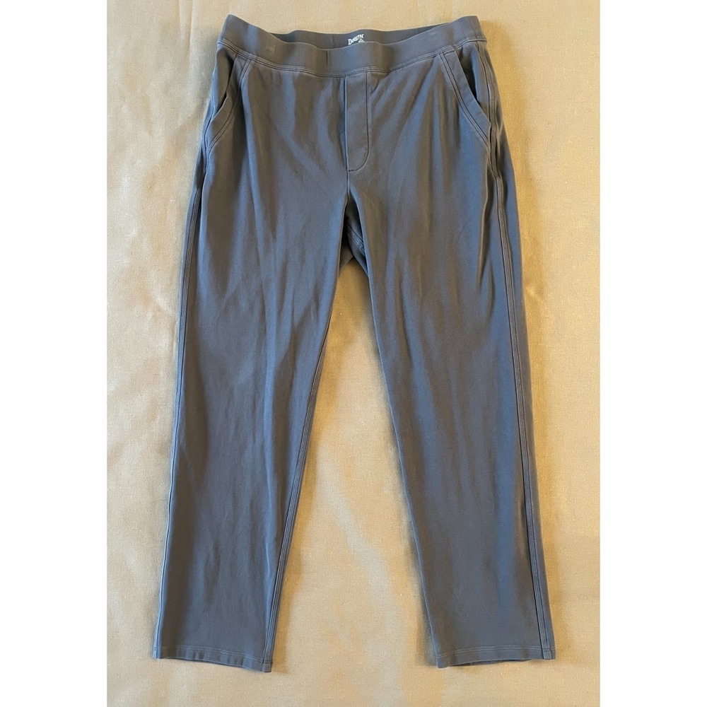 Duluth Pants Women's Size Large Gray Pull On Pockets Elastic Waist Hiking